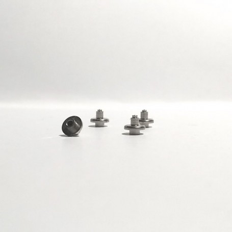 4 Hubs Ø4mm - Nickel-plated brass - CPC Production