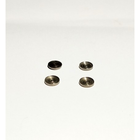 4 headlight bases Ø5.50 mm for 5mm pellets - nickel-plated brass - CPC