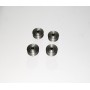 Convex Rims in Gross Steel - Ø 9.50 mm - Dinky Toys - Set of 4