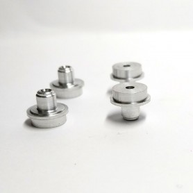 4 caches "spare wheel" panhard-white metal-ø18mm 