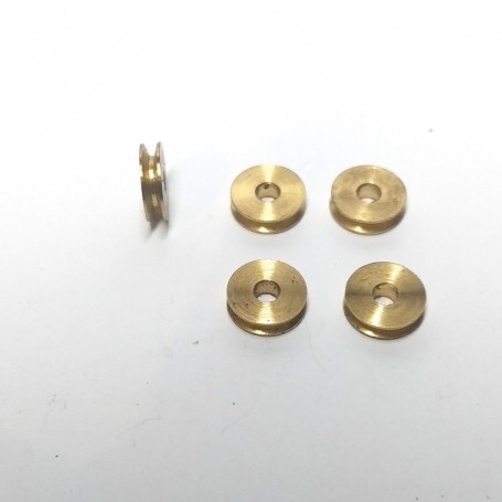 5 Pulleys Ø7 x 1.80 mm - Brass - CPC Production