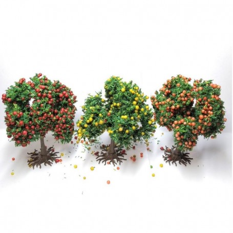 Diorama - 3 fruit trees - 6 cm