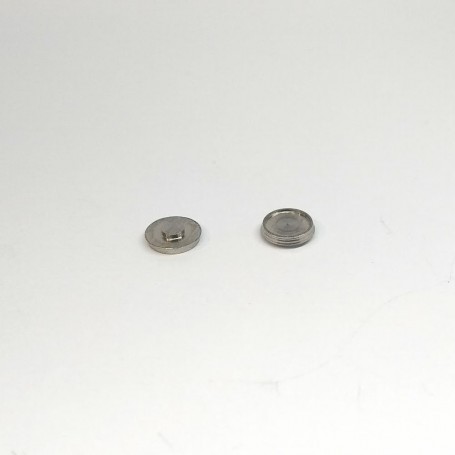 2 headlight bases Ø4.50mm - nickel-plated brass - CPC Production