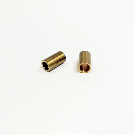 2 exhaust tubes Ø4x7 mm - brass - CPC Production