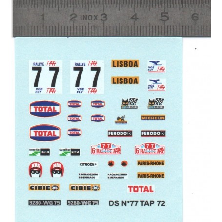 DECAL - CITROËN DS N ° 77 RALLY OF PORTUGAL - ECH. 1:43