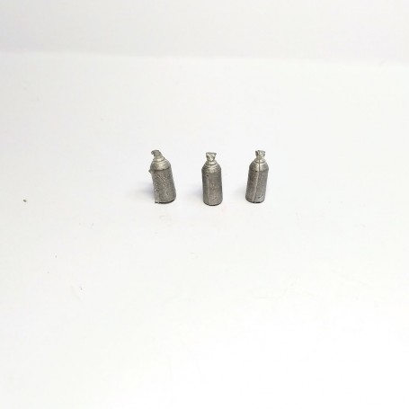 3 bottles - 10.50 mm - White Metal - CPC Production