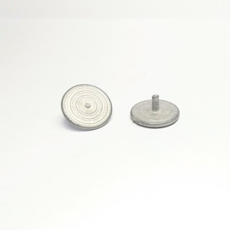 2 discs for reel with axis - Ø14mm - White Metal - CPC Production