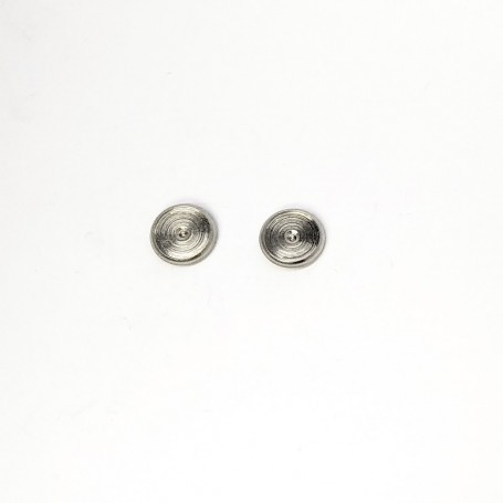 2 headlight bases Ø8.40 mm - nickel-plated brass - CPC production