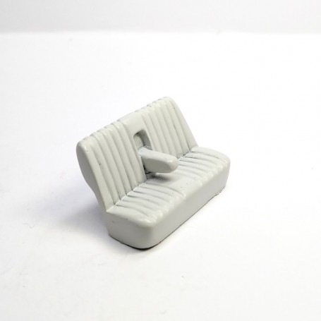 Resin bench open armrest - light gray - 1:43 - Artisans43