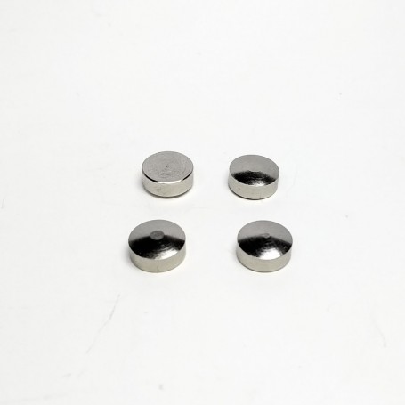 4 curved inserts - nickel-plated brass - Ø7mm - CPC Production