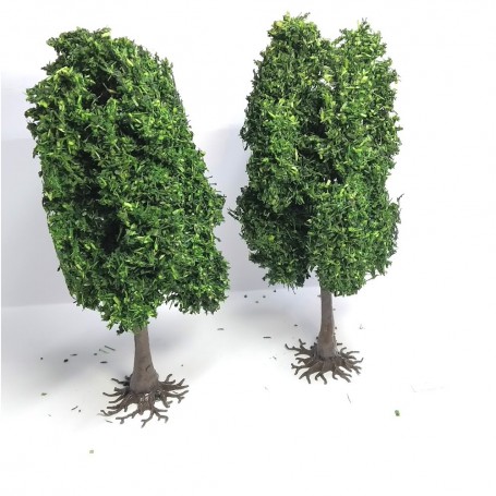Diorama - 2 trees "oaks" - 13cm