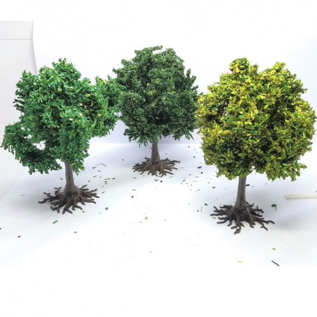 Diorama - 3 trees "planenes" - 6 cm