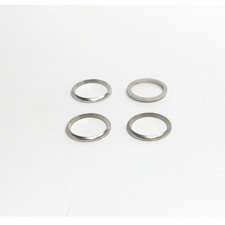 4 Rings "Shape" Ø7.20 x 0.70 mm - Nickel-plated brass - CPC Production