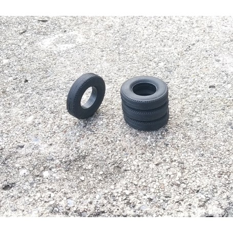 Flexible tires by 4 - interior Ø 12.50mm - ech. 1:43