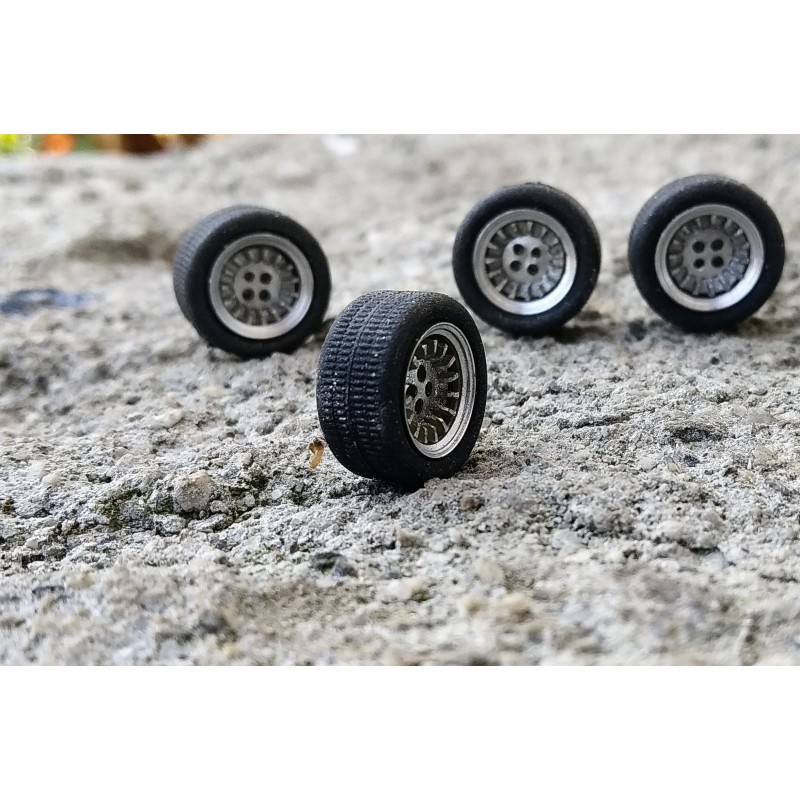 insert tires-ECH 4 complete wheels-rims ø9.50 mm 1:43 