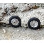 4 complete wheels - Ø15.30 mm - ech. 1:43 - Alu and White Metal