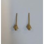 2 brass roof antennas for miniature car - 1:43 - CPC Production