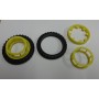 Rear narrow wheel coupling – Yellow – 1:32 – X4