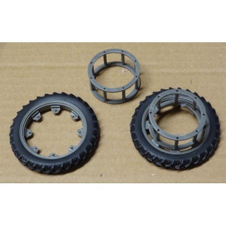 Rear narrow wheel coupling – Grey – 1:32 – X4