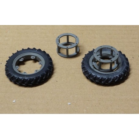 Narrow front wheel coupling – Grey – 1:32 – X4