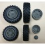 Tractor wheel - 2 front / 2 rear - 1:32