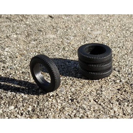 Flexible Resin Tires - Ø18mm Ep 3.50mm - ech 1:43 - by 4