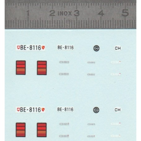 DecalComania - Opel GSI - Switzerland plates - ECH. 1:43 - X2