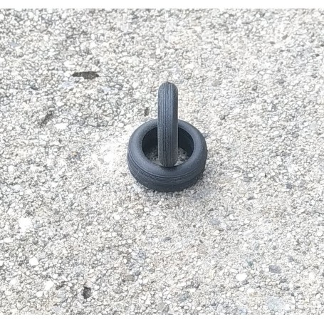 Flexible tires by 4 - inner Ø 14mm - ech. 1:43