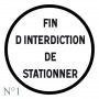 PANNEAU FIN D'INTERDICTION
