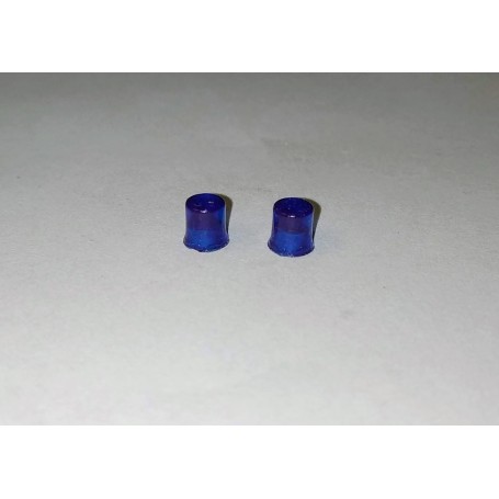 Blue round gyrophares - ech. 1/43 - Ø3.70 H.4.20mm - by 2