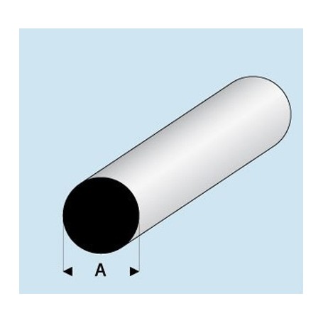 Profilé styrène Rond : dimensions - ø 1,0 mm