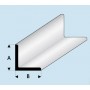 Profilé styrène en L : A égal B : dimensions - A  7,0 mm - B  7,0 mm