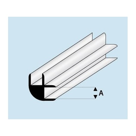 Profilé angle L : dimensions - A  1,0 mm