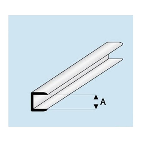 Profilé angle en U : dimensions - A  1,0 mm