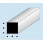Perfil de estireno cuadrado: dimensiones - A 1,0 mm