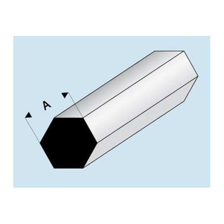 Profilé Styrène 6 cotés : dimensions - A  2,0 mm