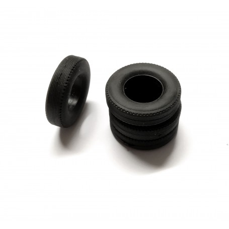 4 flexible resin tires - Ø24mm - ech 1:43