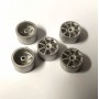 5 Rims Ford Sierra Cosworth 8 Rays - Ech 1:43 - White Metal