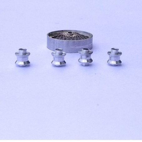 4 Hubs Ø 3.75 x 4.20 mm - Aluminum - 1:43