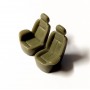 2 resin seats - left and right - H. 20 x L 14 mm - 1:43