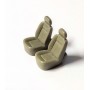 2 resin seats - H. 20 x L 12 mm - Scale 1:43