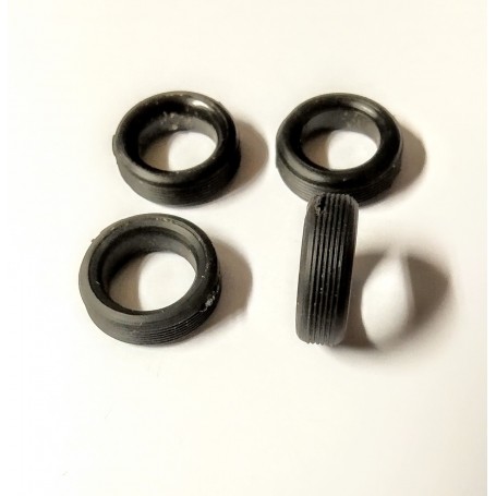 4 flexible resin tires - Ø15mm - ech 1:43